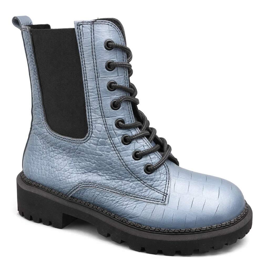 هاف بوط حريمي جلد طبيعي