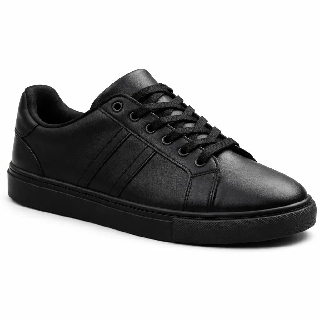 Black sneaker on a white background