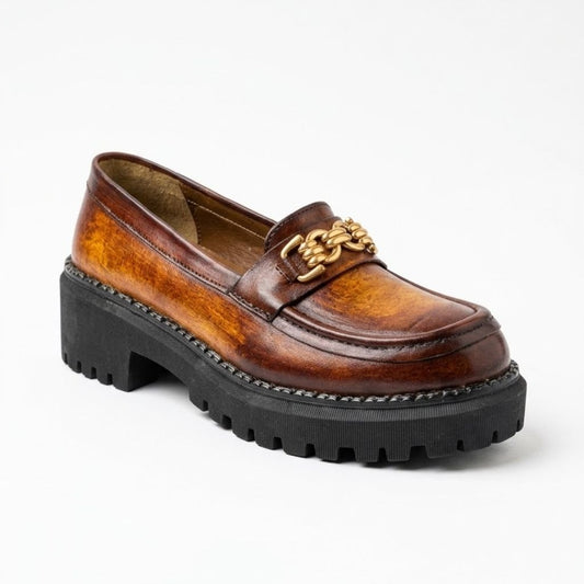 Handmade Genuine-Leather Women's Loafer