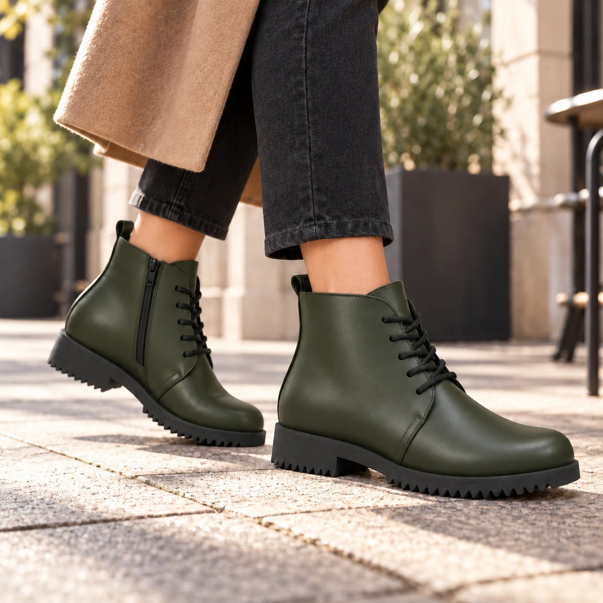 Genuine Leather Chelsea Half Boot