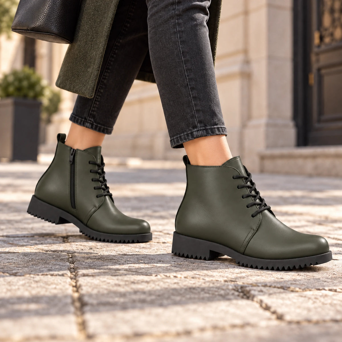 Genuine Leather Chelsea Half Boot