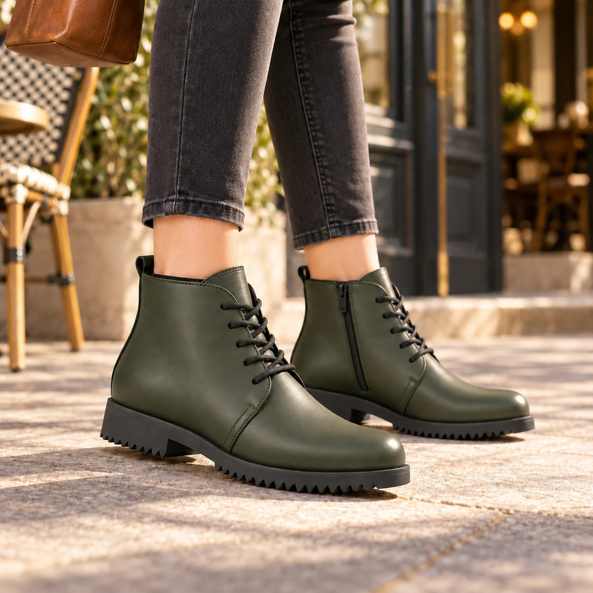 Genuine Leather Chelsea Half Boot