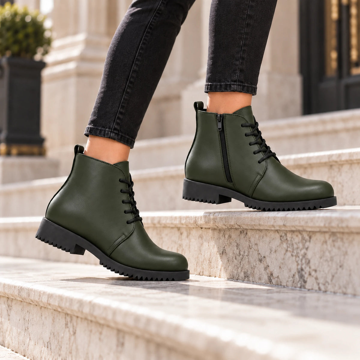 Genuine Leather Chelsea Half Boot