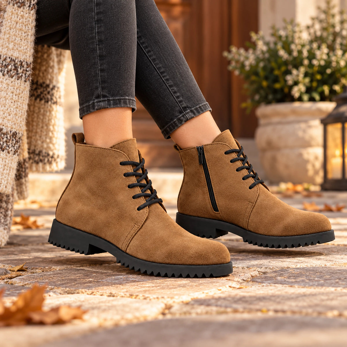 Genuine Leather Chelsea Half Boot