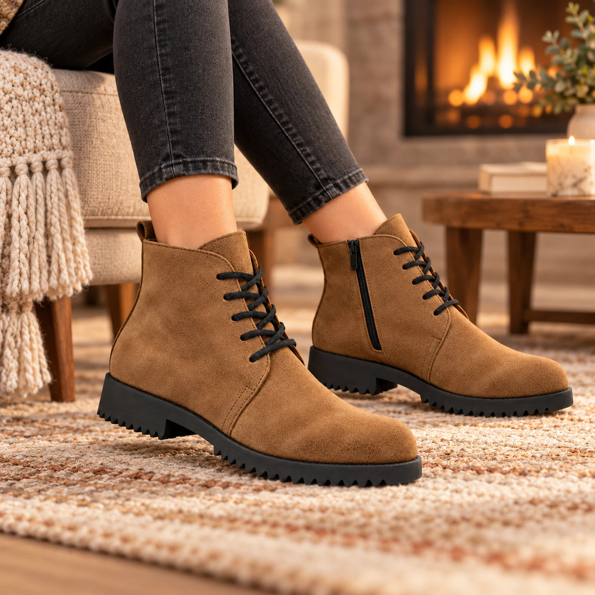 Genuine Leather Chelsea Half Boot