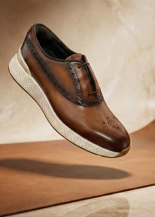 Men Genuine Leather Patina Shoes – Handcrafted