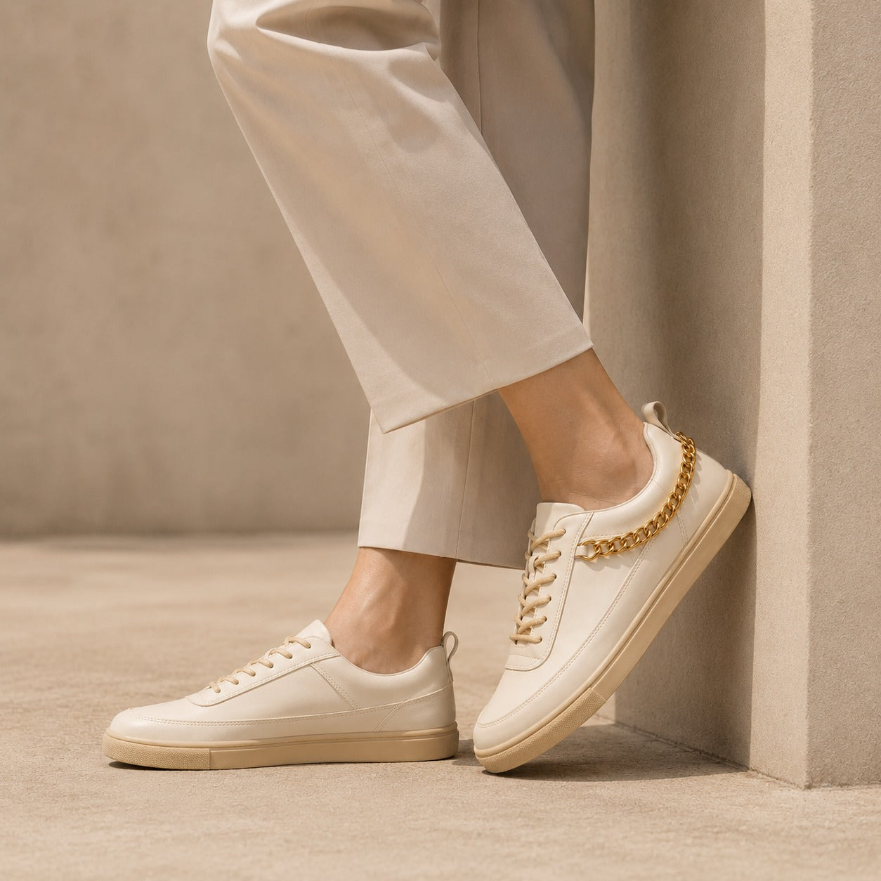Gold Chain Sneakers – Everyday Style with a Luxe Touch