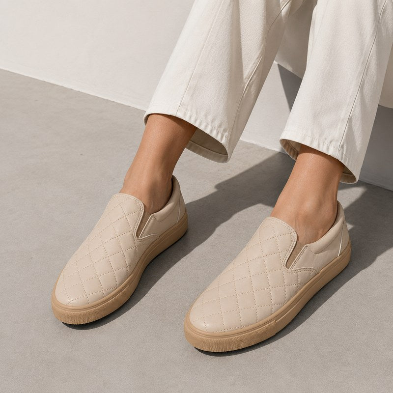 Stylish Quilted Slip-On Shoes for Women