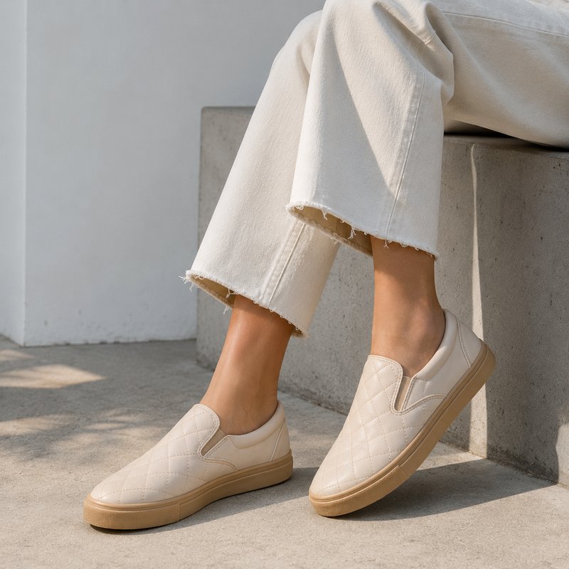 Stylish Quilted Slip-On Shoes for Women