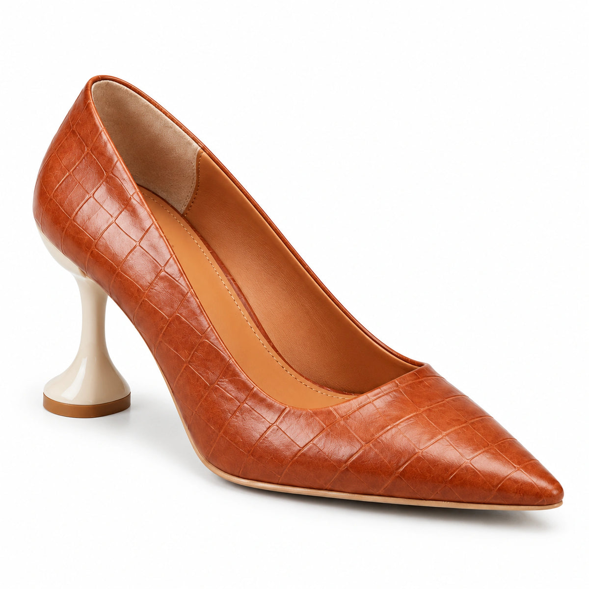 Women's Mid-Heel Pumps – Classic & Croc | 4247