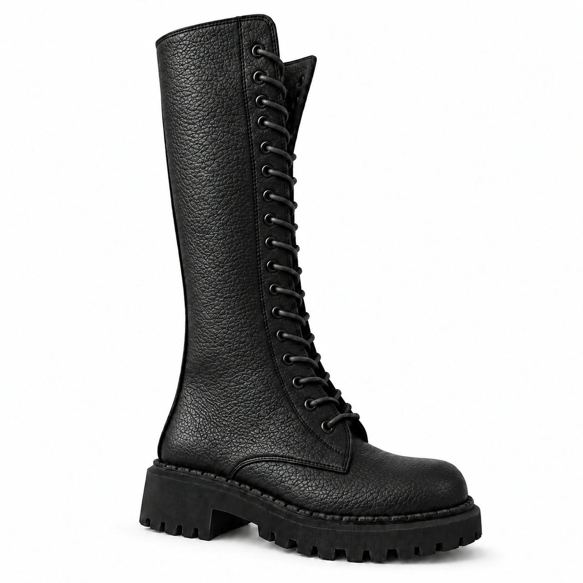 Women's Genuine Leather Tall Lace-Up Boot