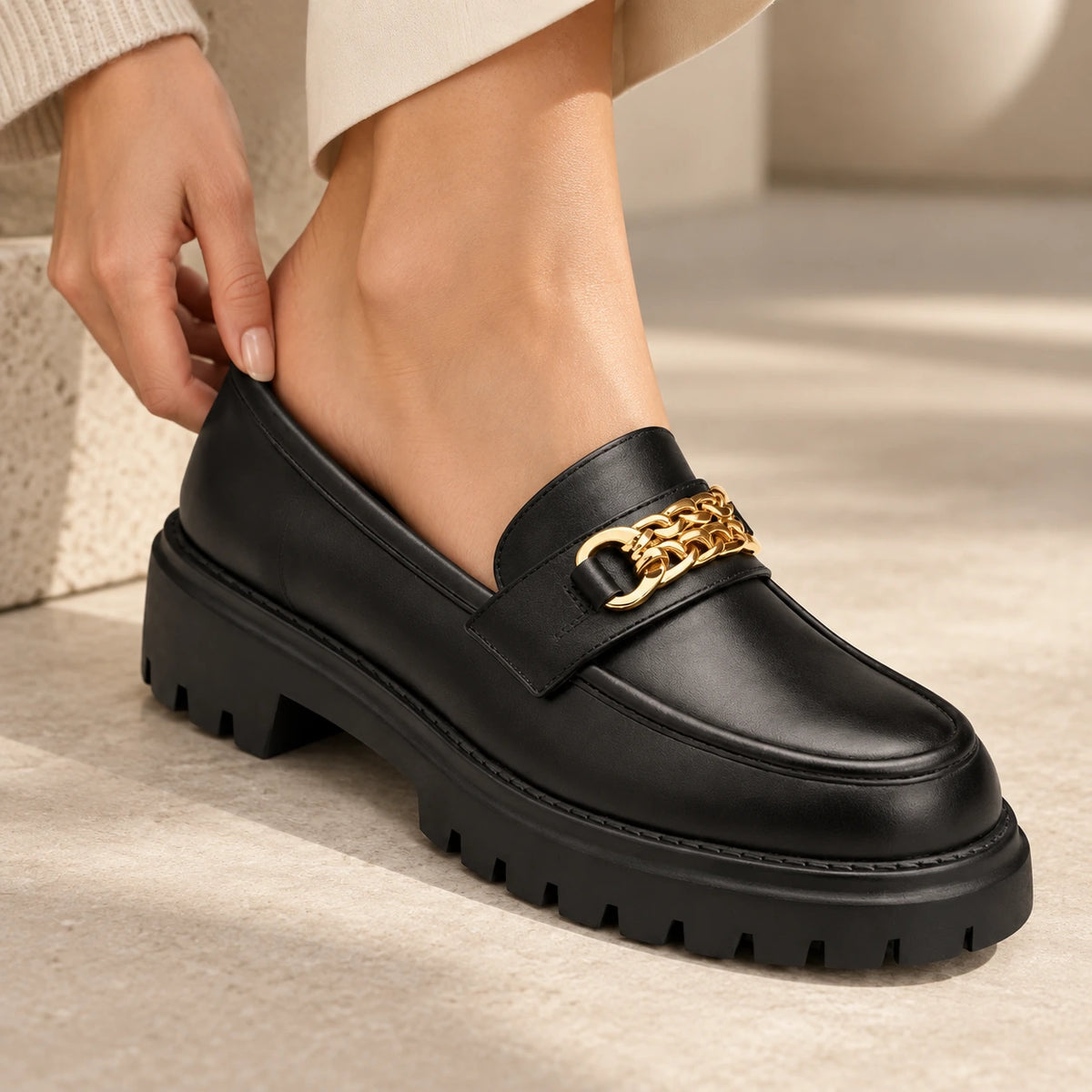 Handmade Genuine-Leather Women's Loafer