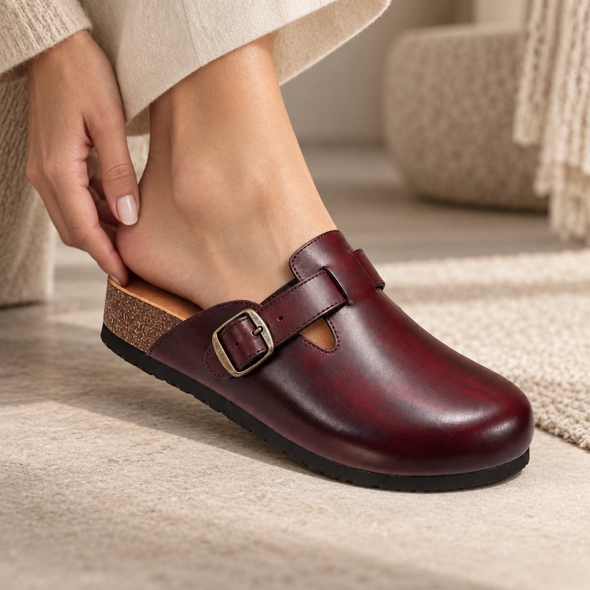 Women's Genuine Leather Clog Patina Edition