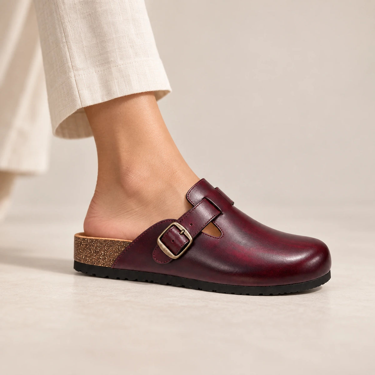 Women's Genuine Leather Clog Patina Edition