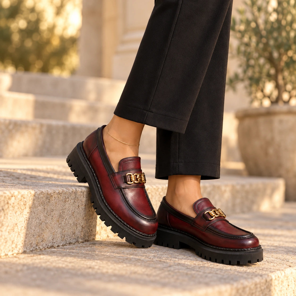 Handmade Genuine-Leather Women's Loafer