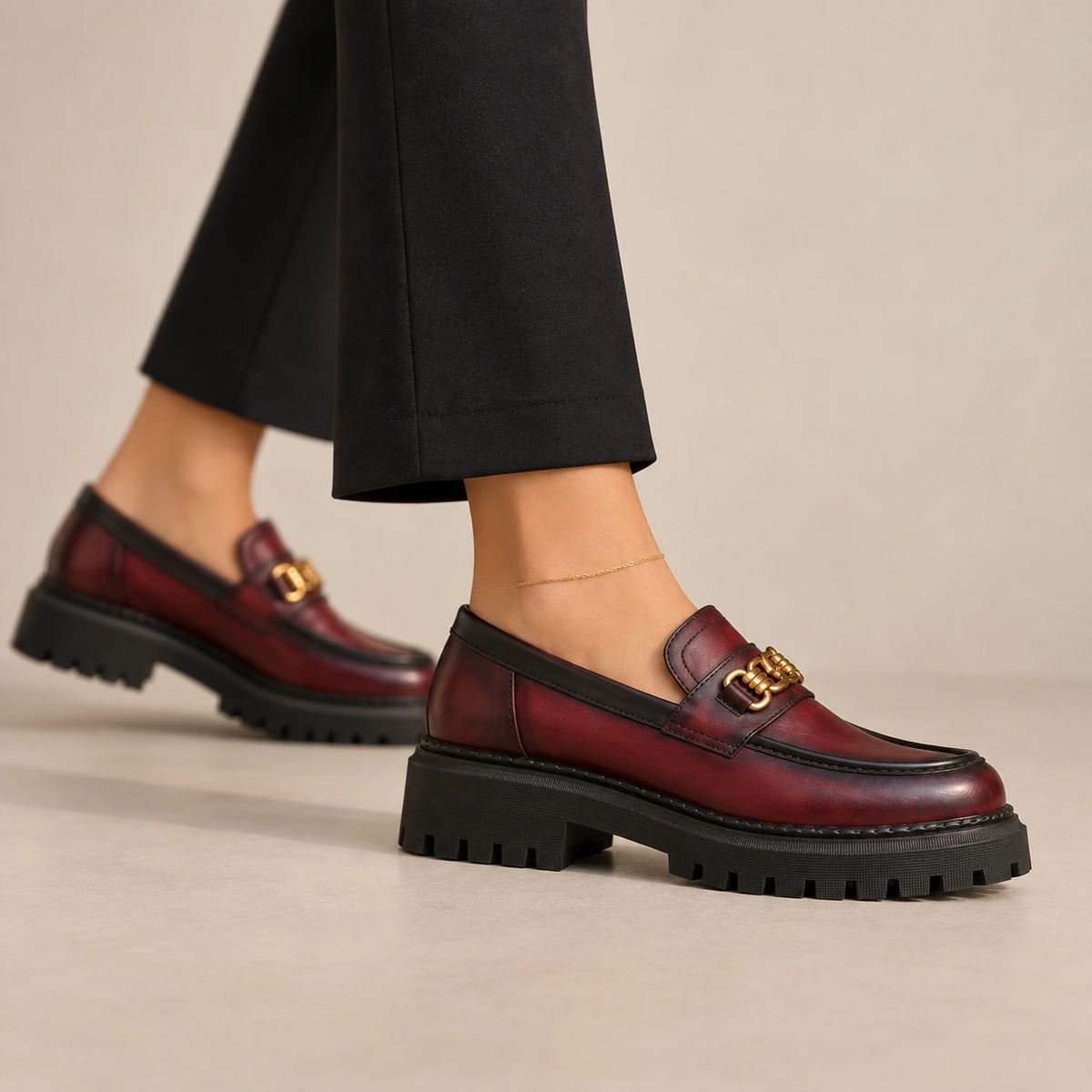 Handmade Genuine-Leather Women's Loafer