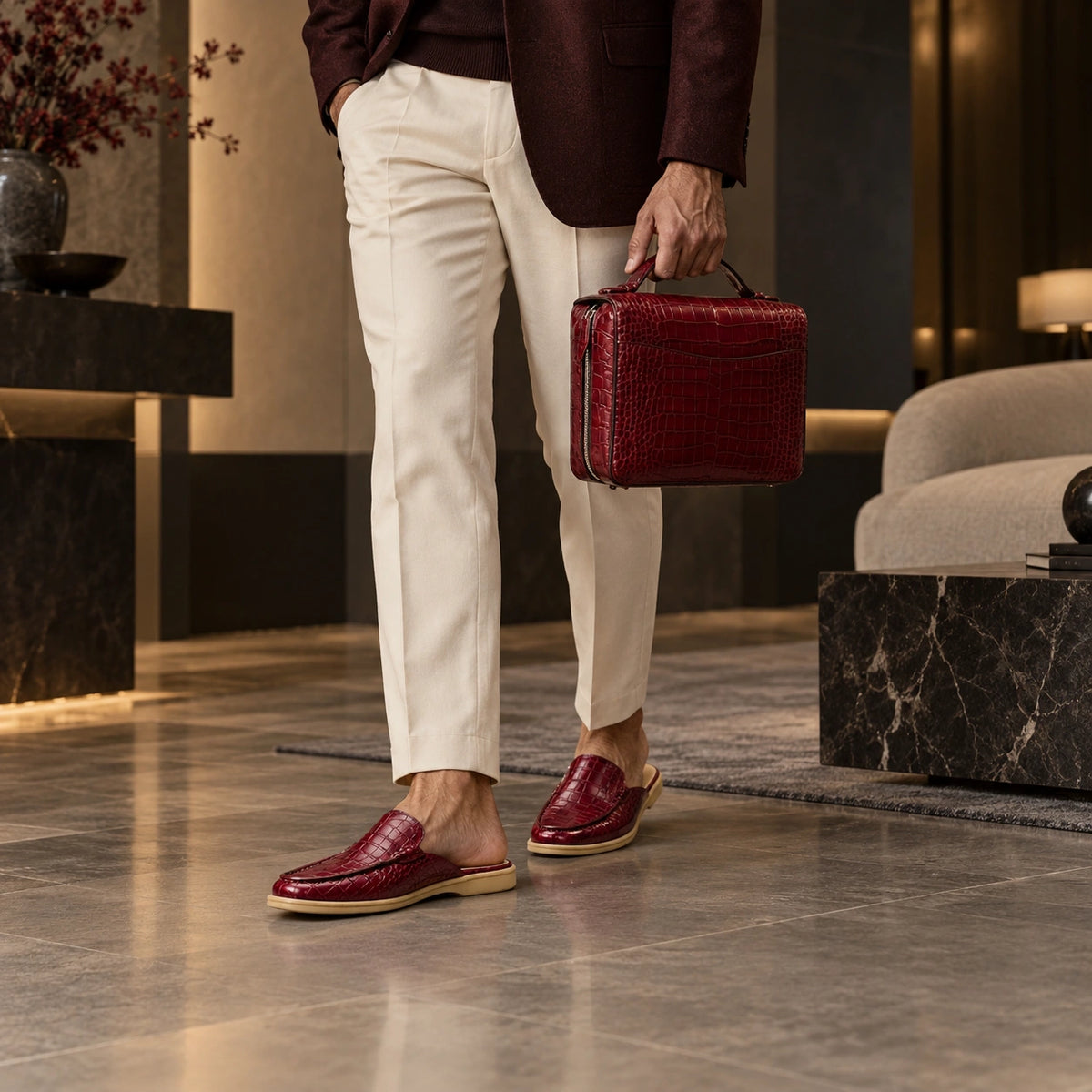 Men's Genuine Leather Mule – Timeless Style & Everyday Comfort