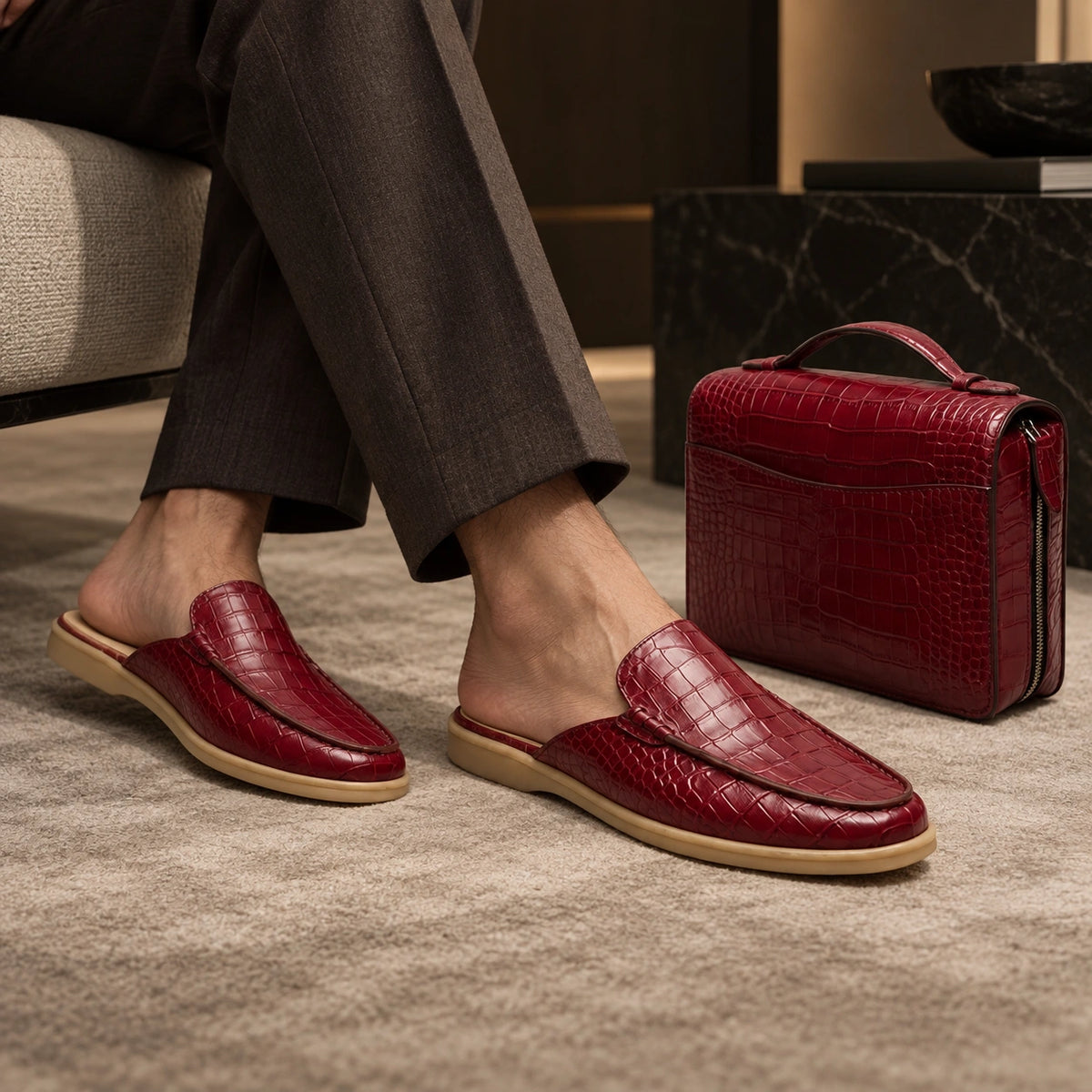 Men's Genuine Leather Mule – Timeless Style & Everyday Comfort