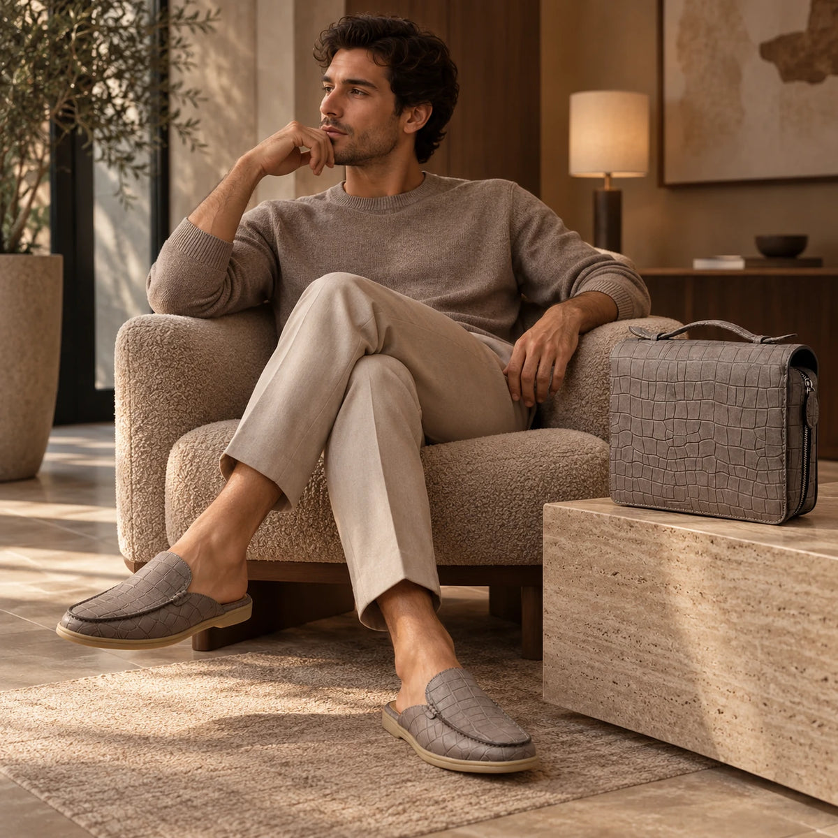 Men's Genuine Leather Mule – Timeless Style & Everyday Comfort