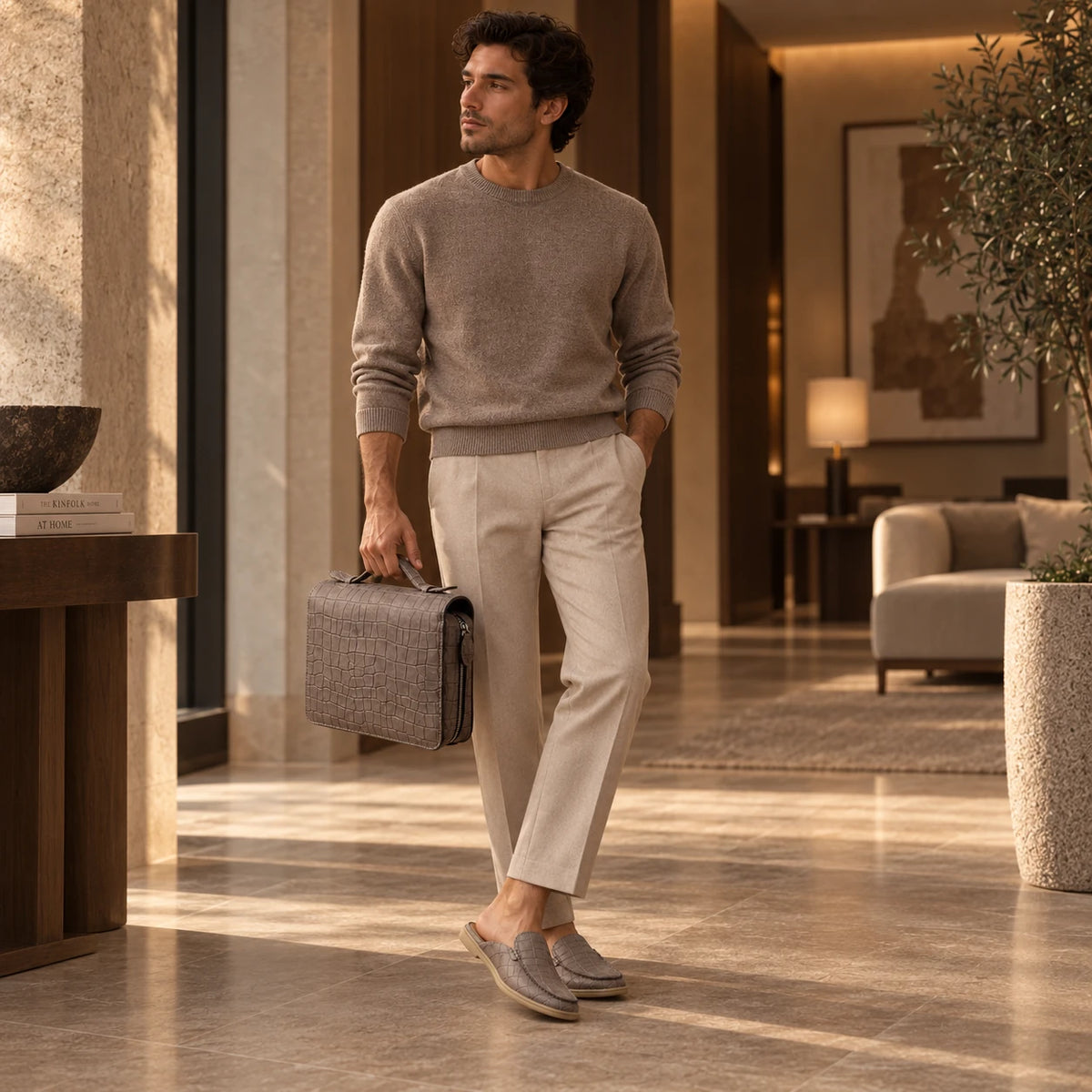 Men's Genuine Leather Mule – Timeless Style & Everyday Comfort