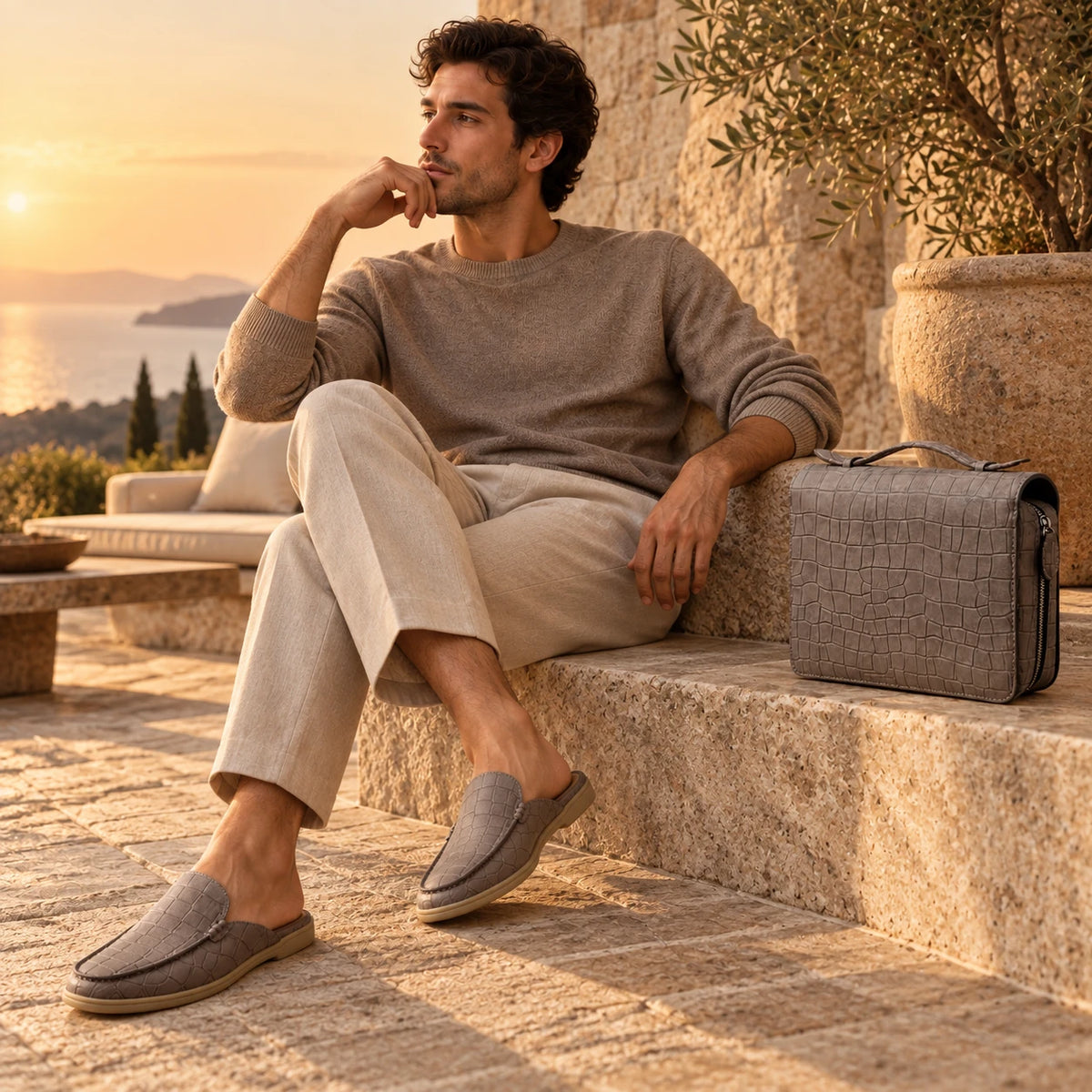 Men's Genuine Leather Mule – Timeless Style & Everyday Comfort