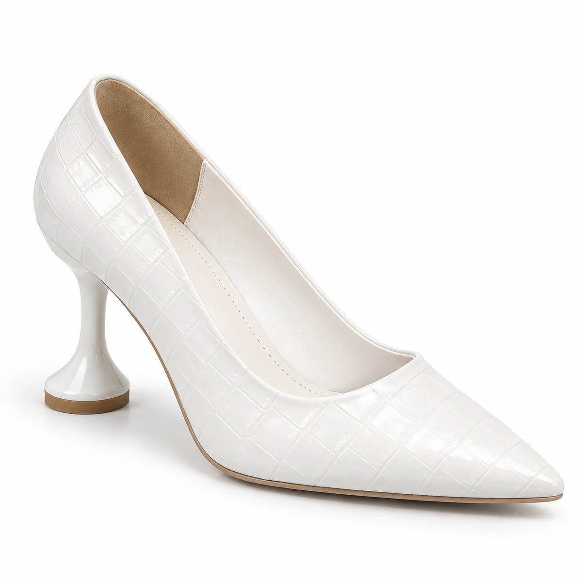 Women's Mid-Heel Pumps – Classic & Croc | 4247