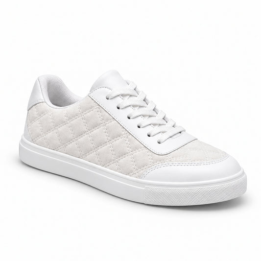 Women’s Quilted Shiny Sneakers